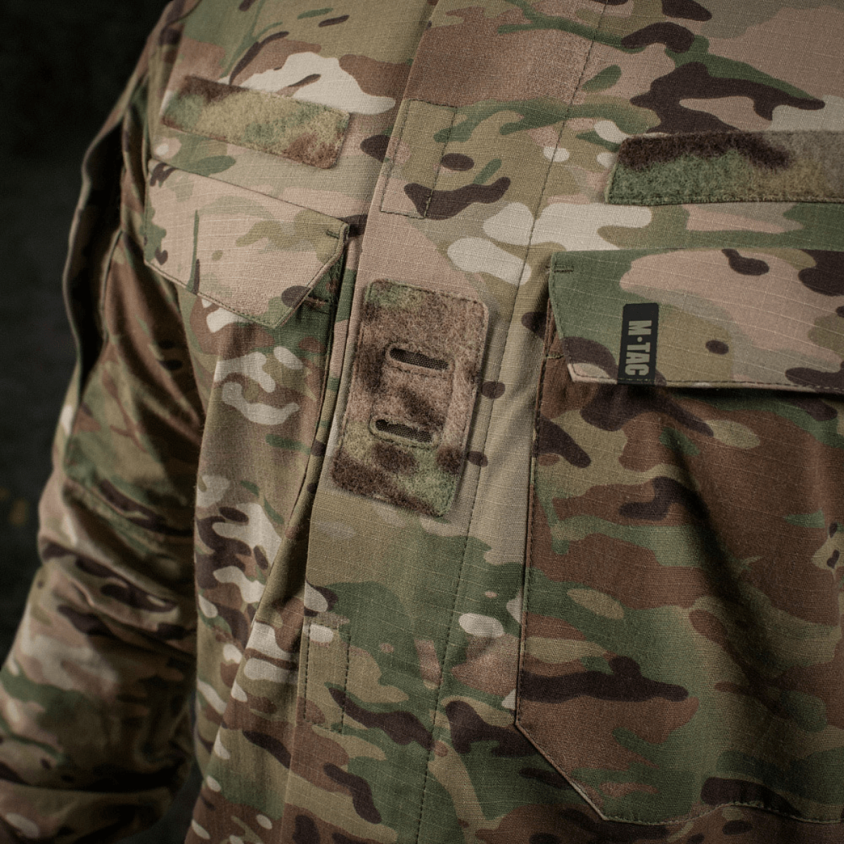 M-Tac Jakke Sturm NYCO Extreme Multicam-kuosissa, sotilastakki YKK-vetoketjuilla ja kestävästä NYCO Extreme -kankaasta, Brookwood.