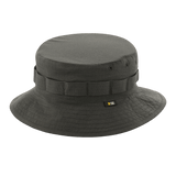 M-Tac Panama Rip-Stop army-hattu ilmanvaihtoaukoilla ja puolijäykällä lipalla, Boonie-mallin innoittama, sivulta nähtynä.