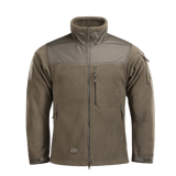 M-Tac Alpha Microfleece takki Gen.II, jämäkkä muotoilu vahvistetulla fleecellä ja Oxford-nylonilla, ihanteellinen taktiseen ja ulkokäyttöön kylmässä.