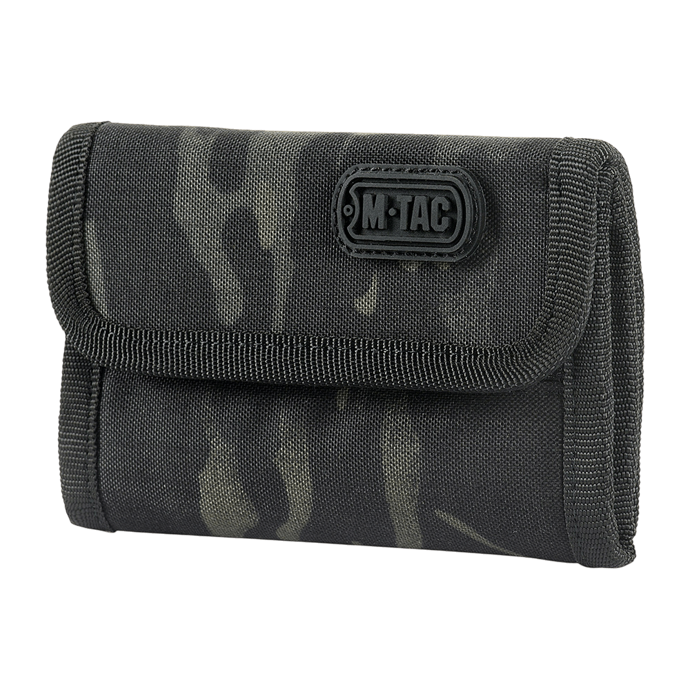 M-Tac Pung Elite Gen.II kompakti lompakko kestävästä Cordura 500D:stä YKK-vetoketjuilla ja tyylikkäällä M-Tac-logolla.