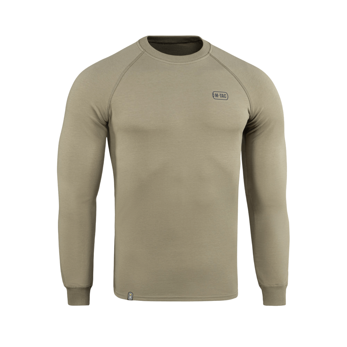 M-Tac Raglan Athlete -college raglanhihoilla, väri coyote, sopii urheiluun ja arkeen, valmistettu puuvillasta ja elastaanista.