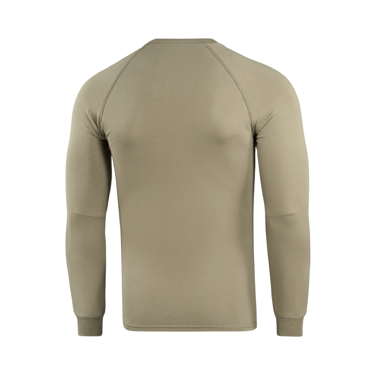 M-Tac Raglan Athlete takaa nähtynä, väri coyote, minimalistinen college raglanhihoilla, liikkuvuutta ja arkista mukavuutta.