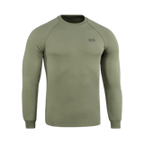 M-Tac Raglan Athlete -oliivinvihreä college raglanhihoilla, valmistettu puuvillasta ja elastaanista, sopii sekä urheiluun että arkeen.