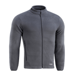 M-Tac Nord Polartec -fleecetakki harmaana vetoketjulla, valmistettu premium Polartec® 200 Series -fleecestä optimaalista lämpöä varten.
