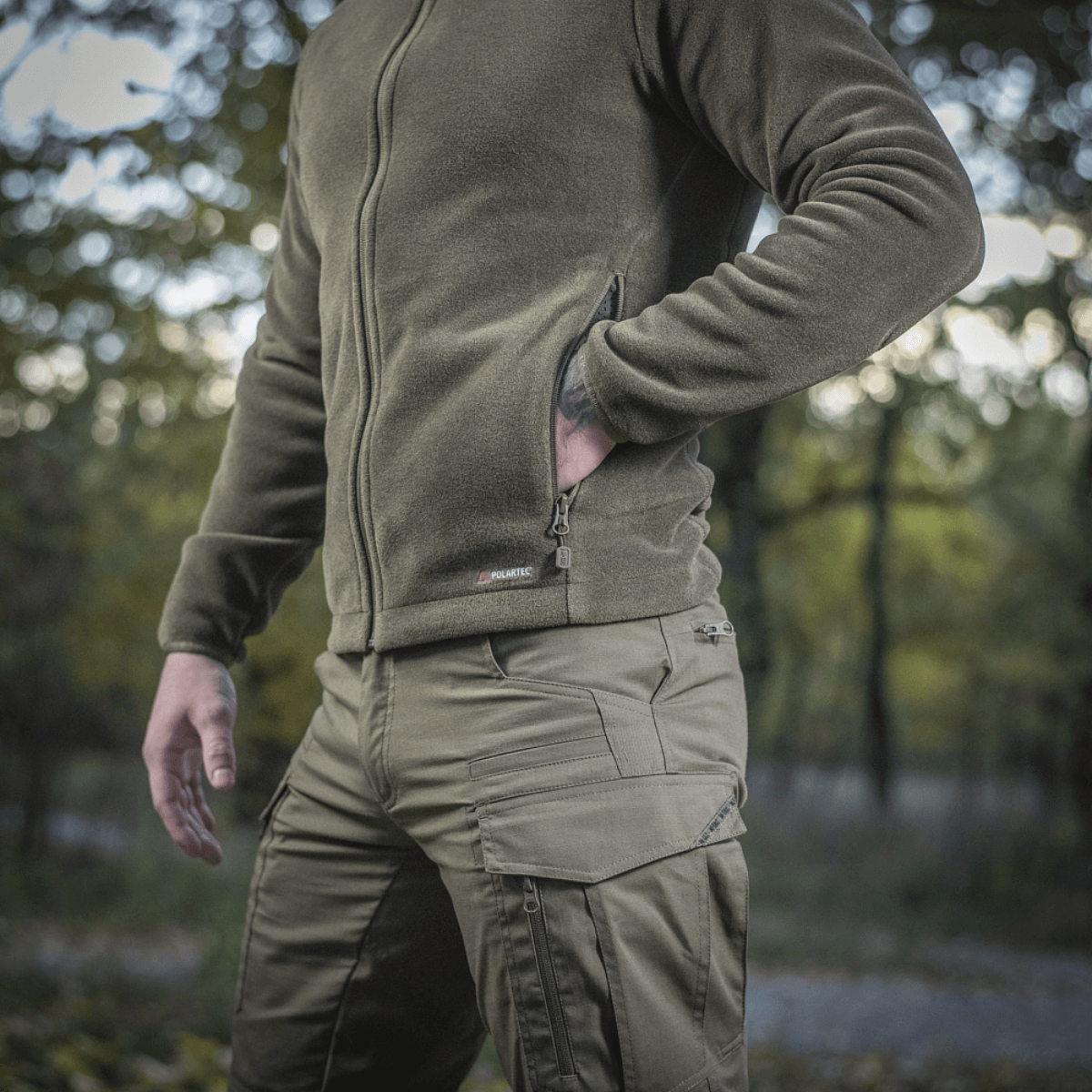 M-Tac Nord Polartec -fleecetakki luonnossa, valmistettu Polartec 200 Series -fleecestä, sopii arkeen ja urheiluun.