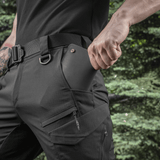 M-Tac Aggressor Summer Flex Shorts taskuilla ja D-renkaalla, ideaalit taktiseen käyttöön ja mukavuuteen.