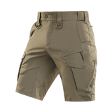 M-Tac Aggressor Summer Flex Shorts kevyessä Flex Rip-Stop -kankaassa, useilla toiminnallisilla taskuilla ulkoiluun.
