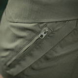 Lähikuva M-Tac Aggressor Summer Flex Shorts -vetoketjusta käytännöllisessä taskussa. Fokusavainsana: M-Tac Aggressor Summer Flex Shorts.
