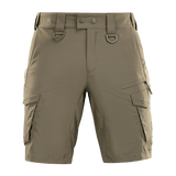 M-Tac Aggressor Summer Flex Shorts, kevyt Flex Rip-Stop -kangas, taktiset shortsit taskuilla ja säädettävällä vyötäröllä.