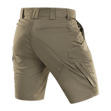 M-Tac Aggressor Summer Flex Shorts, kevyt Flex Rip-Stop -kangas ja taskut, täydellinen ulkoiluun ja taktiseen käyttöön.
