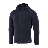 M-Tac Sprint Fleece Sweatshirt Polartec mustana hupulla ja vetoketjulla, valmistettu kestävästä ja lämpimästä Polartec® 200 Series -fleecestä.