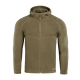 M-Tac Sprint Fleece Sweatshirt Polartec vihreänä hupulla, valmistettu Polartec 200 Series -fleecestä mukavuutta ja kestävyyttä varten. Ihanteellinen arkeen ja aktiviteetteihin.