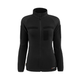 M-Tac Combat Fleece -takki Polartec Dame musta, tiukka malli hengittävällä Polartec-fleeceellä ja taktisten velcro-alueiden kanssa, galleria-asento 1.