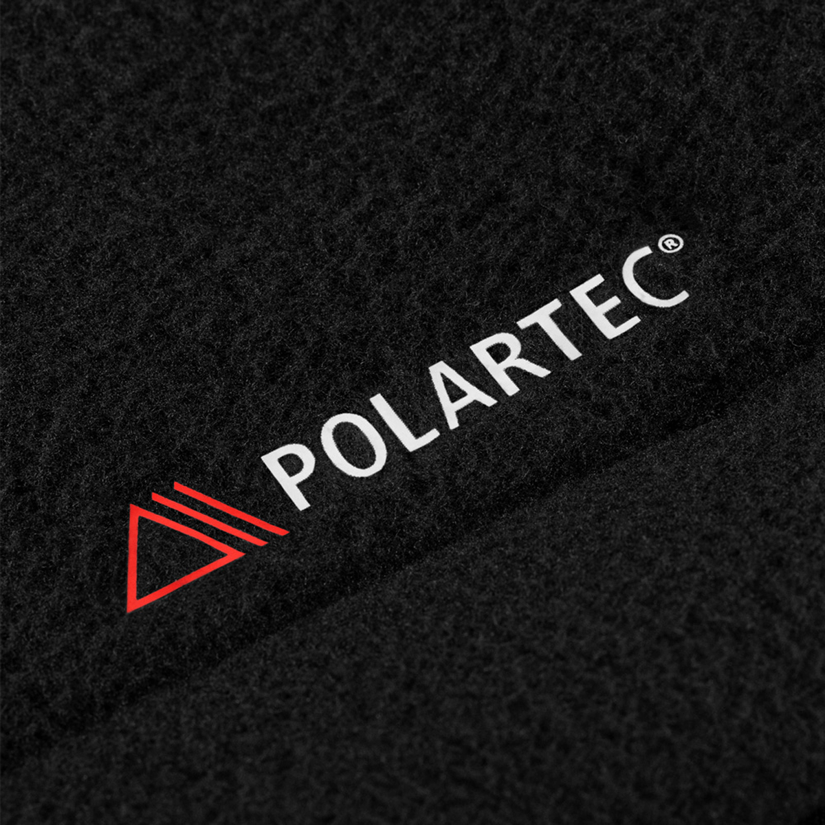 Lähikuva Polartec-fleece-materiaalista M-Tac Combat Fleece -takissa Polartec Dame, fokus tekstuuriin ja laatuun, galleria-asento 1.