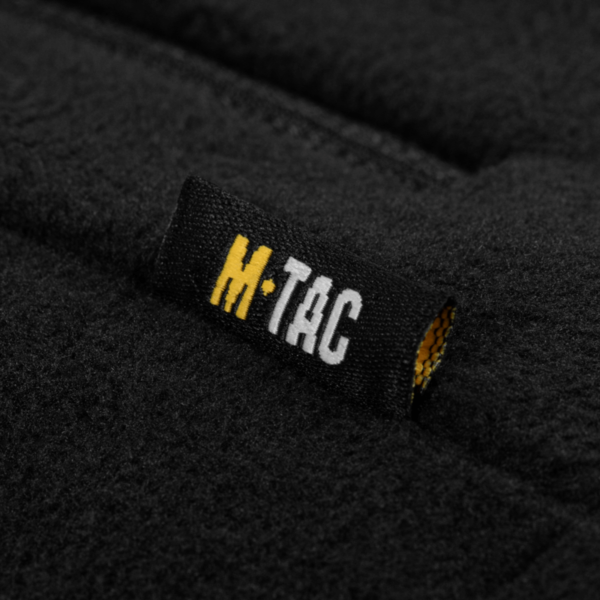 M-Tac Combat Fleece -takki Polartec Dame musta, tiheä Polartec-fleece, yksityiskohtainen lähikuva, galleria-asento 1.