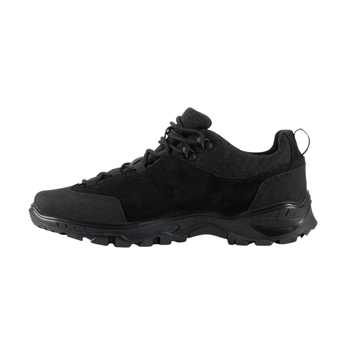 M-Tac Tactical Sneakers Patrol R Vent, musta nahka ja 3D-mesh; sopii trekkingiin ja juoksuun, liukastumaton pohja.