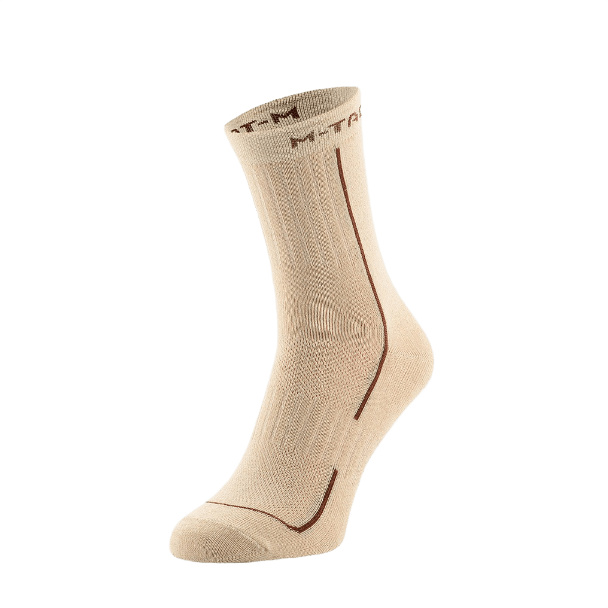 M-Tac Letvægtssokker Mk.3 beige, sopivat kesävaellukseen, ergonomiset painepisteet ja hengittävä materiaali.