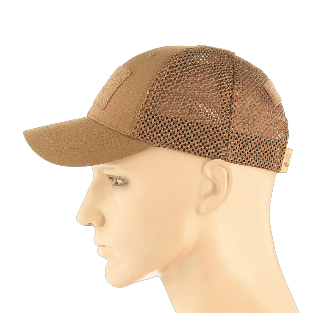 M-Tac Baseball Cap Ripstop Elite Flex ruskea ripstop, hengittävät verkkopaneelit ja säädettävä suljenta, galleria-asento 1