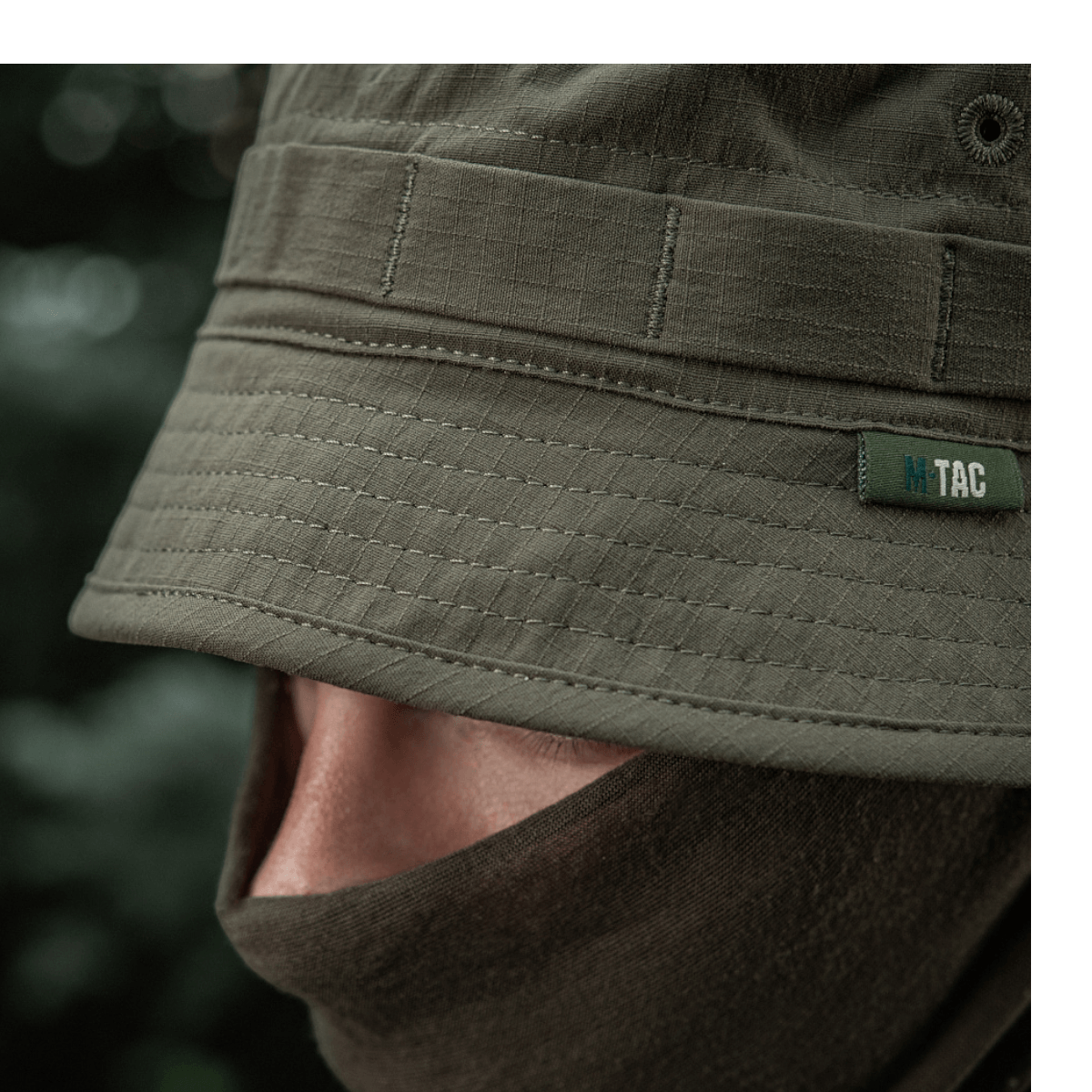 M-Tac Panamahat Gen. II Summer Flex kestävä kevyt nylon/elastaani, NIJ-sertifiointi, painotus ilmanvaihtoon, galleria-asento 1.