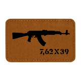 M-Tac AKM 7,62x39 Laser Cut Patch, taktinen moraalimerkki Cordura-materiaalista, Velcro-kiinnitys, kestävä, soveltuu sotilas- ja airsoft-varusteisiin.
