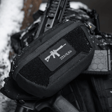 M-Tac AR-15 223/5,56 Laser Cut Patch, kiinnitetty mustaan laukkuun, taktinen Velcro-moraalimerkki, kestävä Cordura 500D.