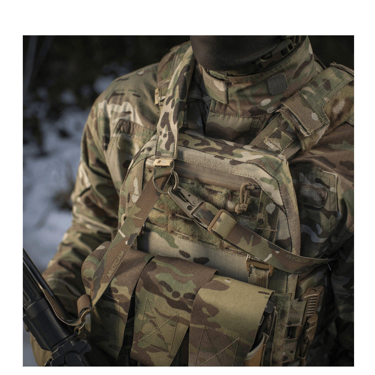 M-Tac Universal Våbenrem, multicam nylon, säädettävä pituus ja kestävä materiaali, taktiseen varustukseen, galleria, positio 1