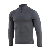 M-Tac Delta Polartec -fleece-takki harmaana, valmistettu 100 % polyesteristä, edestä nähtynä.