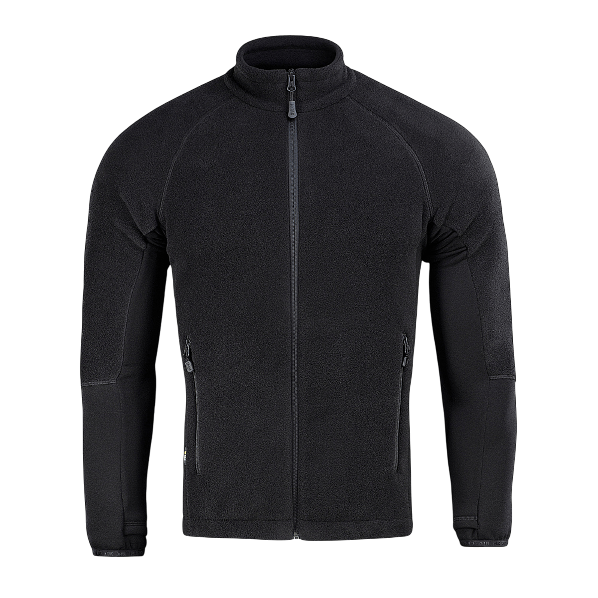 M-Tac Polartec Sport -fleecatakki mustana, valmistettu Polartec® 200 Series -fleecestä.