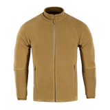 M-Tac Polartec Sport Fleecejakke ruskeana vetoketjulla, suunniteltu lämmöön ja mukavuuteen kylmässä ja leudommassa säässä
