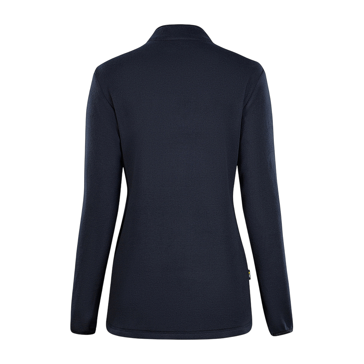 M-Tac Delta Polartec -naisten fleece-takki nähtynä takaa, tyylikäs musta malli, tehty pehmeästä ja lämpimästä Polartec® Micro Series -fleecestä.