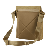 M-Tac Konvert Taske Elite ruskeana Cordura-materiaalista, säädettävä olkahihna, tablet-design ja magnetventil-lukko.