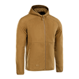 M-Tac Lite Microfleece Hættetrøje ruskeassa värissä, kevyt ja hengittävä joustavilla reunoilla, sopii päivittäiseen käyttöön ja ulkoiluun.
