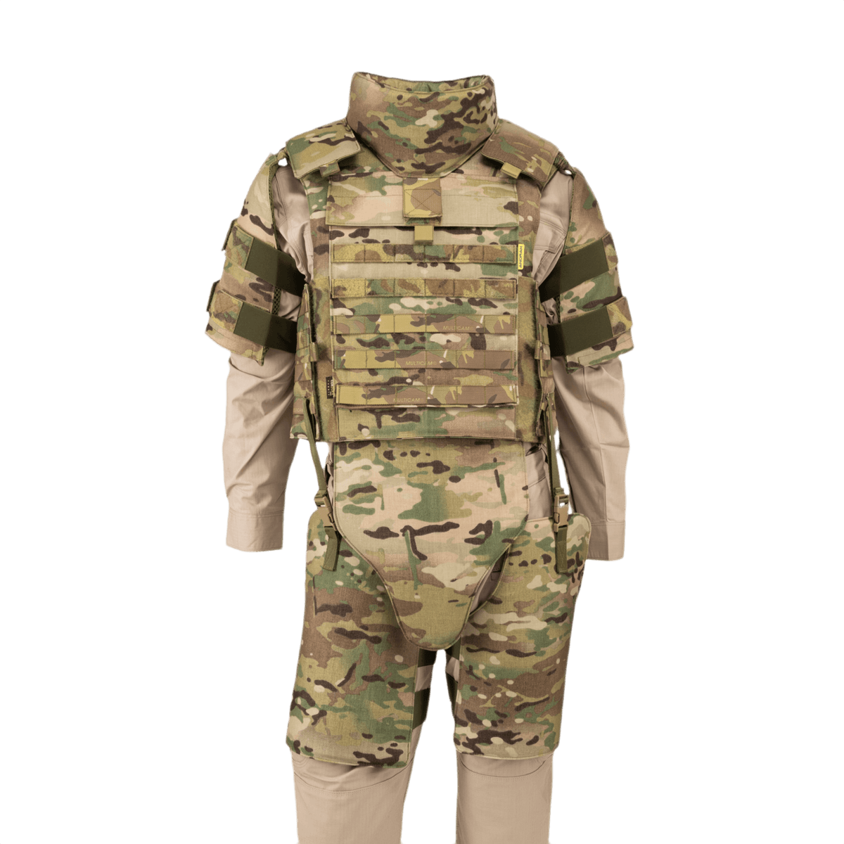 Anorak Chromium® Tactical II – täysi sarja MultiCam® pehmeä kehosuojaliivi, NIJ Level IIIA -standardi, MultiCam-maastokuvio.