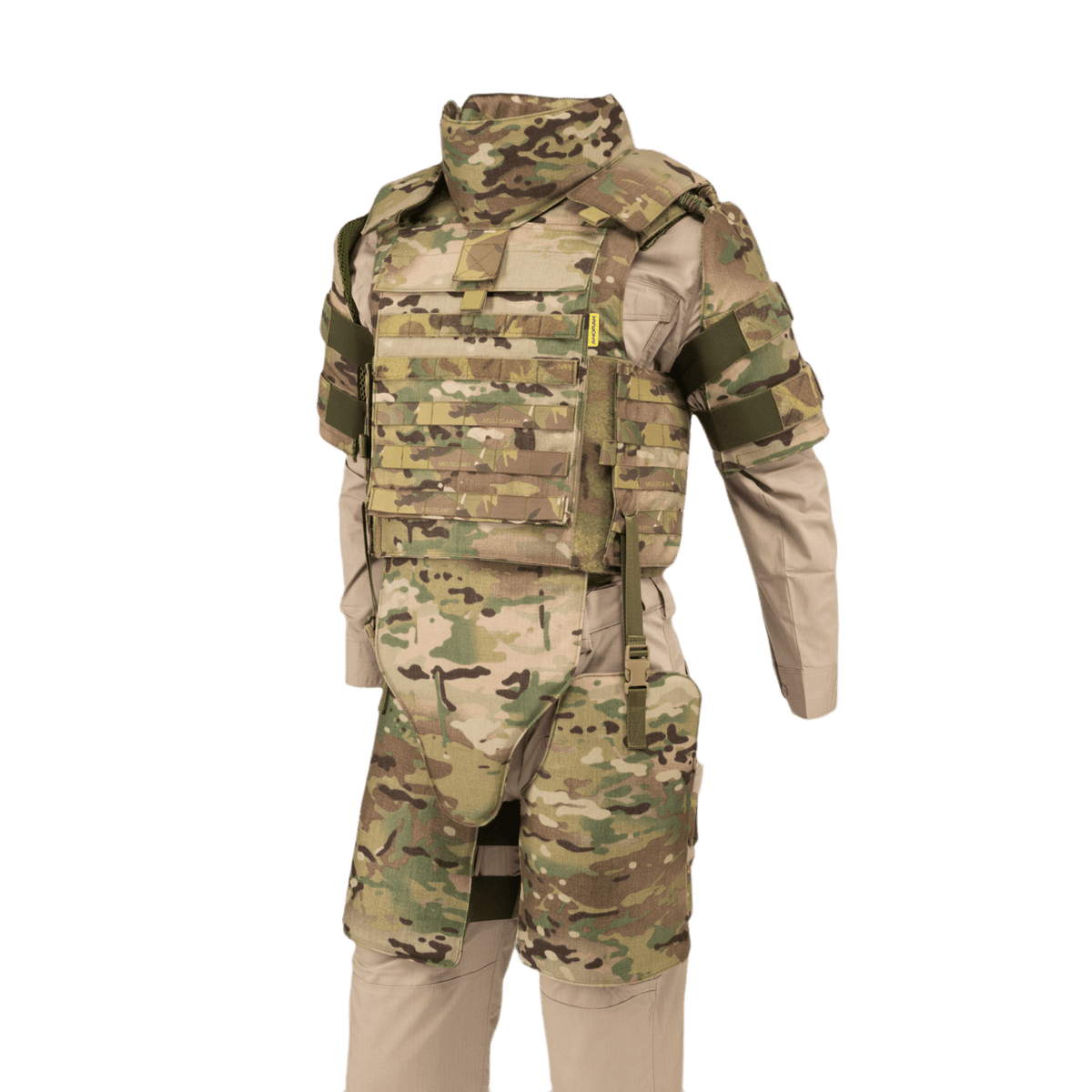 Anorak Niobium® Tactical II – full set MultiCam® pehmeä kehonpanssarijärjestelmä, moniuhkainen suojaus ja muokattavuus.