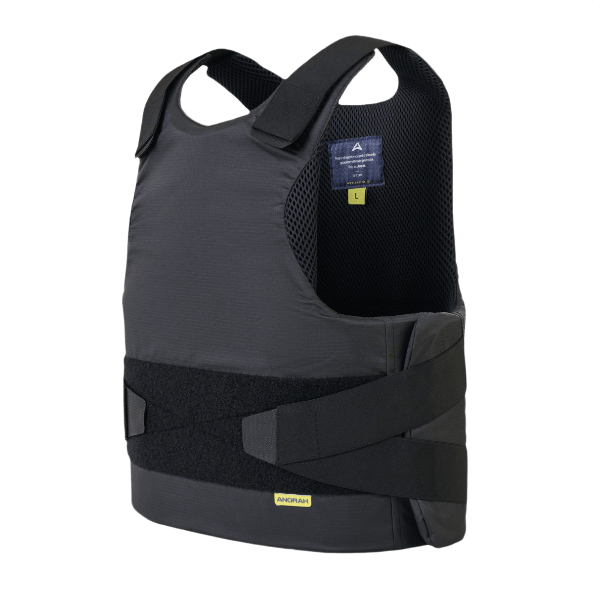Anorak Rhodium® Concealable II pistos- ja luotisuojaliivi kestävästä rip-stop-materiaalista, tarkoitettu näkymättömään ja näkyvään käyttöön
