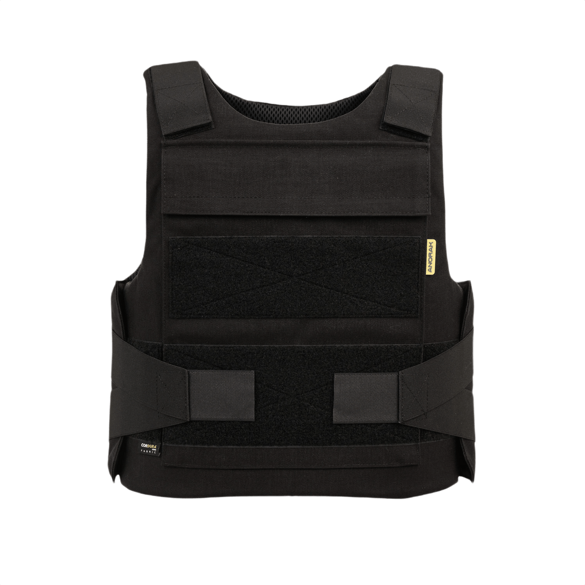 Anorak Rhodium® Duty I pistos- ja luotisuojaliivi – kevyt ja kestävä soft armor -liivi, Level IIIA -suoja, musta malli