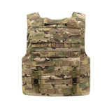 Anorak Tactical III Cover MultiCam® etunäkymä, esittelee CORDURA®-muotoilun ja 3D SPACER Coolmax® fresh -vuorauksen kestävyyttä ja hengittävyyttä.