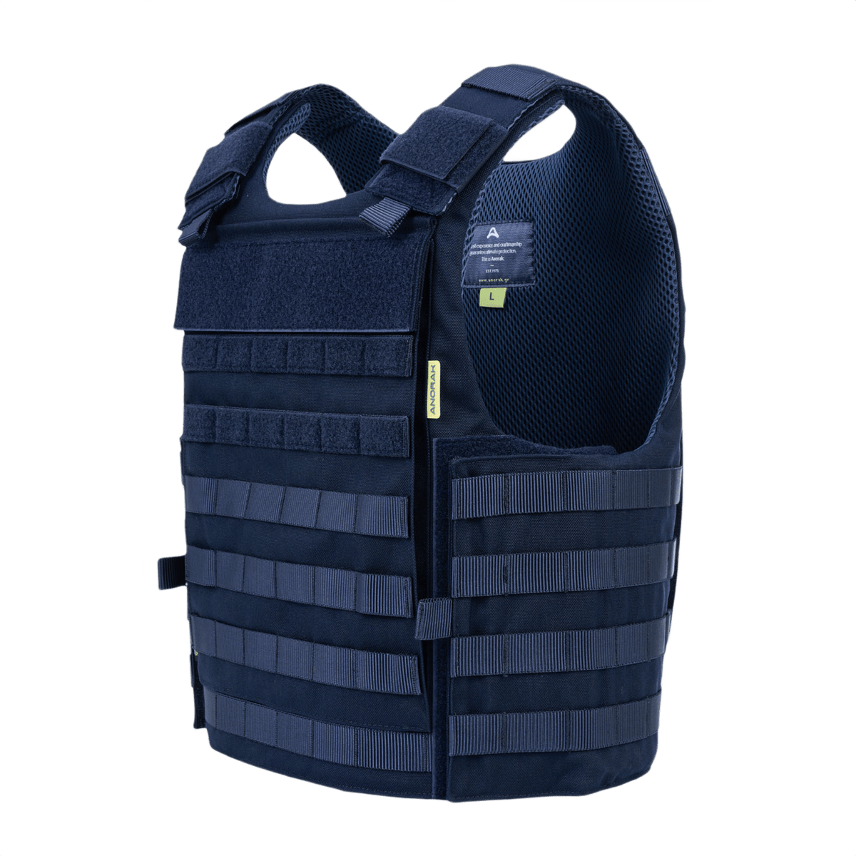 Anorak Tactical III Cover sinisessä CORDURA®:ssa, kestävä ja kevyt, 3D SPACER Coolmax® fresh -vuorauksella antibakteerisiin ominaisuuksiin ja lämpötilansäätöön.