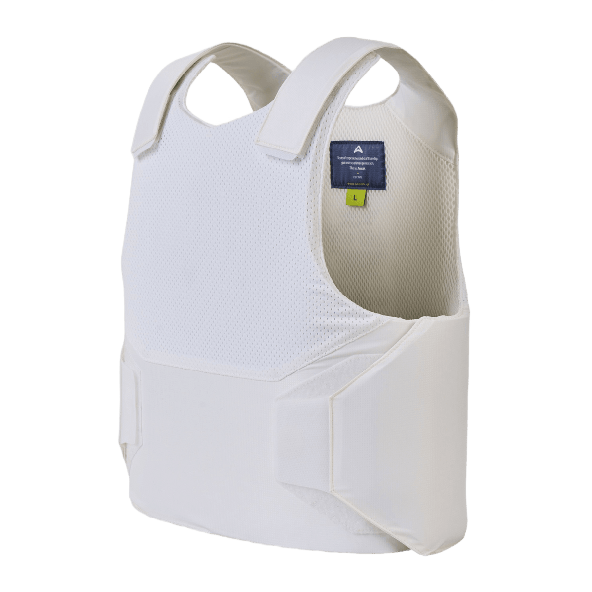 Anorak Topaz® Concealable I -pistosuojaliivi, luodinkestävä ja huomaamaton muotoilu, sivunäkymä.