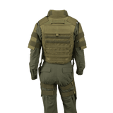 Anorak Chromium® Tactical II – täysi sarja pehmeä panssariliivi oliivinvihreänä maksimaaliseen suojaan ja joustavaan säätöön.