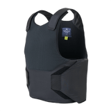 Anorak Rhodium® Concealable I pistos- ja luotisuojaliivi, NIJ Level IIIA -suojaus, musta, takanäkymä
