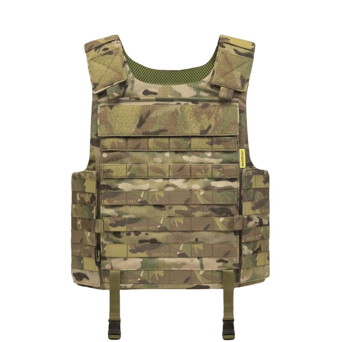 Anorak Rhodium® Tactical I MultiCam® pistos- ja luodinsuojaliivi, Level IIIA NIJ 0101.06 -suojaus veitsiä ja teriä vastaan.