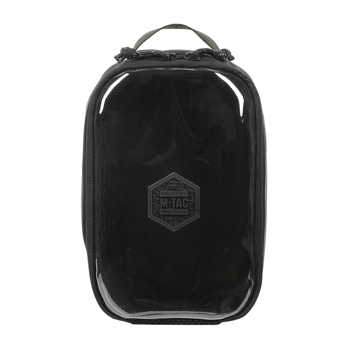 M-Tac Utility Organizer Transparent Elite Small Gen. II mustana läpinäkyvällä etupaneelilla, kestävä materiaali ja NIJ-sertifiointi, galleria, sijainti 1