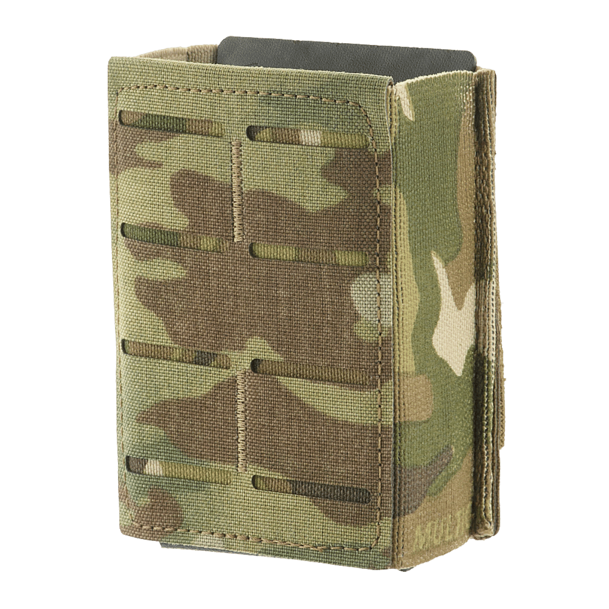 M-Tac lippatasku kuminauhalla (10 cm) Laser Cut maastokuvio, Kydex-insertti, MOLLE-yhteensopiva, galleria-asento 1.