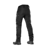 M-Tac Soft Shell Vinter -housut fleece-vuorella ja vahvistetulla takakappaleella, suojaavat kylmältä ja tuulelta.