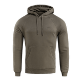 M-Tac Cotton Raglan -huppari armeijanvihreänä, raglanhihat ja kengurutasku.