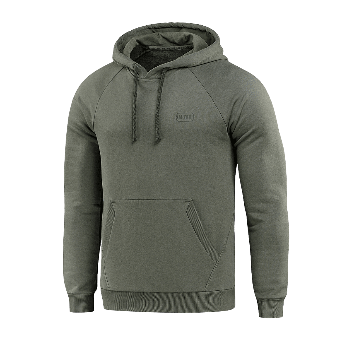 M-Tac Cotton Raglan -huppari, vihreä, 100 % puuvillaa, raglanhihat ja väljä istuvuus mukavuutta ja liikkumisvapautta varten.