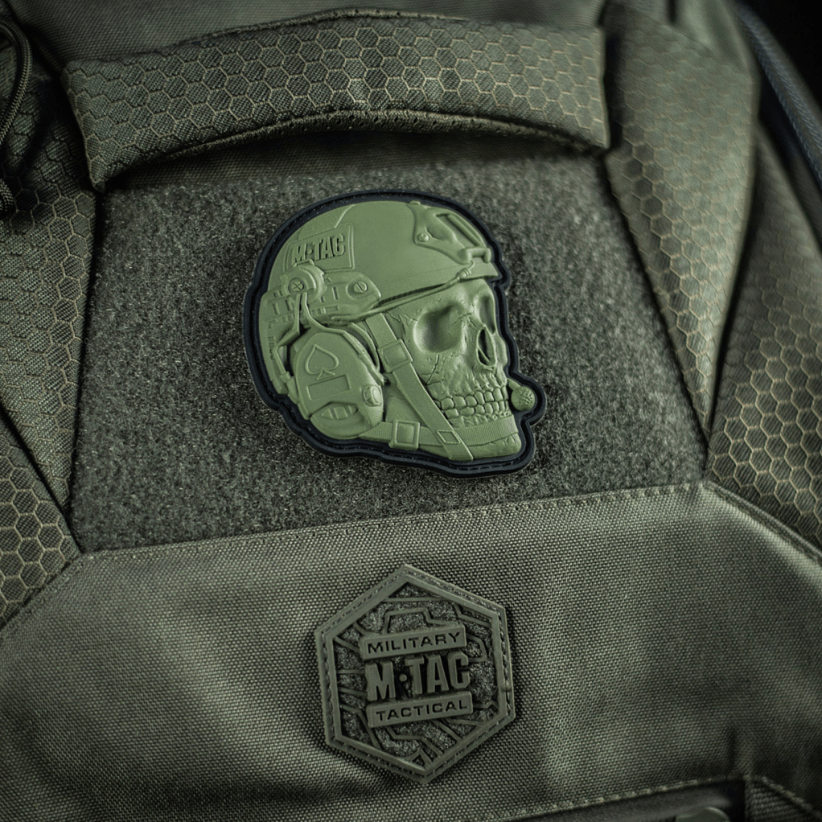 M-Tac Patch Operator 3D PVC – kiinnitys Velcro, realistinen kuvio, 6 x 7 cm, PVC‑materiaali, sopii taktiseen reppuun.