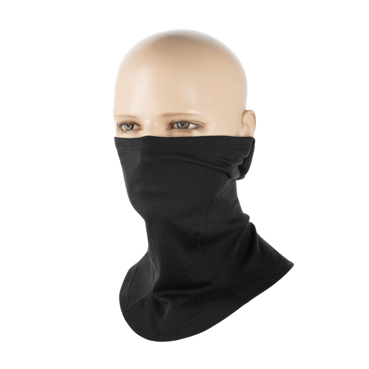M-Tac Balaclava Ninja Moisture-Wicking Gen.II Polartec mustana, ihanteellinen taktiseen käyttöön ja ulkoiluun, suojaa kasvoja ankarissa oloissa