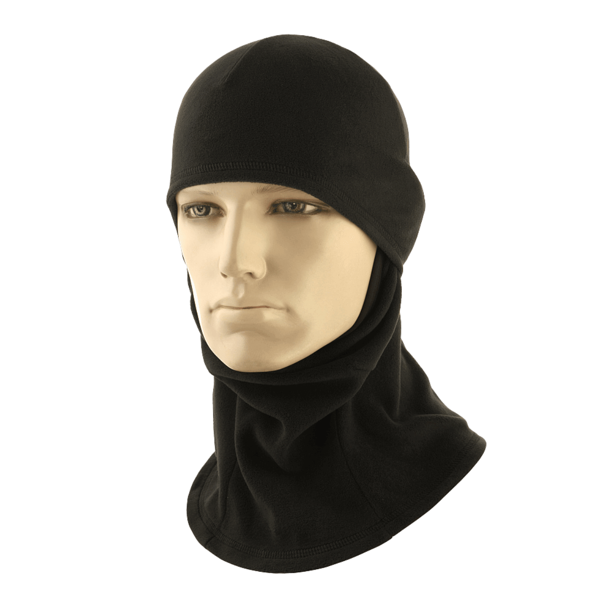 M-Tac Balaclava Elite Fleece Polartec mustana, lämmin ja toiminnallinen huppu suojaa kylmältä, tuulelta ja pölyltä, valmistettu Polartec®‑fleecestä.
